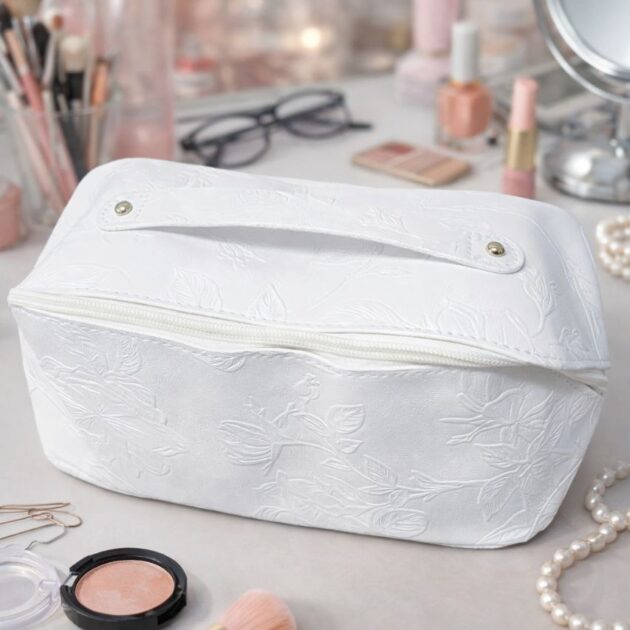 trousse de maquillage blanc imperméable