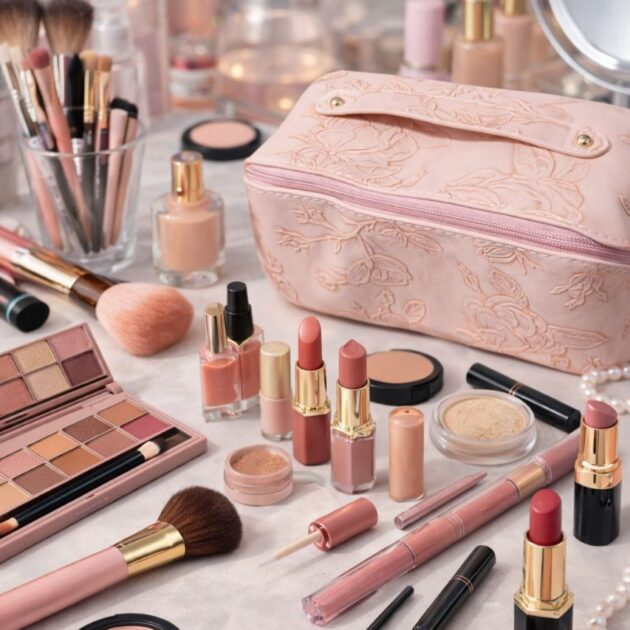 trousse de maquillage ROSE imperméable